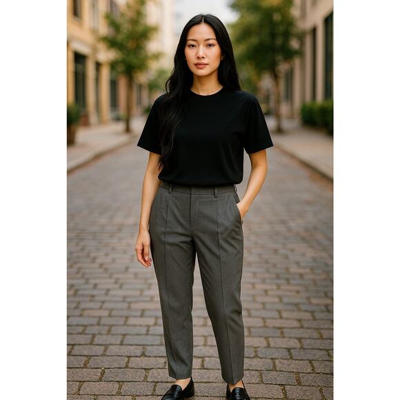 J.Crew Mercantile Women’s Gray Pants Size 10 Ankle Career Trousers Pockets - Picture 2 of 15